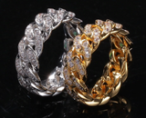Cuban Link CZ Rings