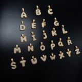 Bubble Letters CZ Necklace (GOLD)