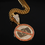 No Image Pendant Diamond CZ Necklace