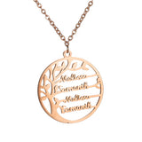 Tree Of Life Custom Name Necklace