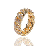 Cuban Link CZ Rings