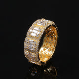 Full CZ Baguette Ring