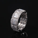 Full CZ Baguette Ring