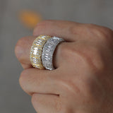 Full CZ Baguette Ring