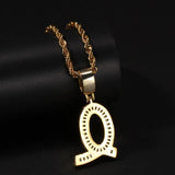 Egyptian Style CZ Name Necklace (GOLD)
