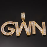 Egyptian Style CZ Name Necklace (GOLD)