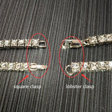 Iced Out Rhinestones Tennis Necklace