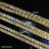 Iced Out Rhinestones Tennis Necklace