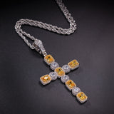 Diamond CZ Cross Necklace