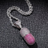CapsulePendant Diamond CZ Necklace