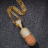 CapsulePendant Diamond CZ Necklace