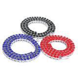 Colorful Rhinestones Tennis Chain Necklace