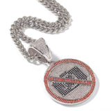 No Image Pendant Diamond CZ Necklace