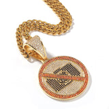 No Image Pendant Diamond CZ Necklace