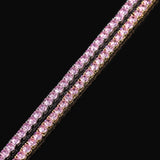 Pink Iced Cubic Zirconia Tennis Chains