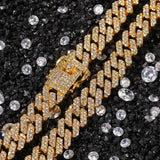 Miami Rhinestones Cuban Necklace