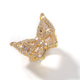 Butterfly Diamond CZ Ring