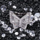 Butterfly Diamond CZ Ring