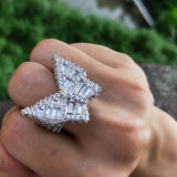 Butterfly Diamond CZ Ring