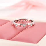 925 Sterling Silver Crystallized Heart Ring