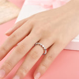 925 Sterling Silver Crystallized Heart Ring