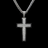 Vintage Cross CZ Necklace