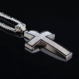Vintage Cross CZ Necklace