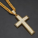 Vintage Cross CZ Necklace