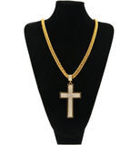 Vintage Cross CZ Necklace