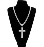 Vintage Cross CZ Necklace