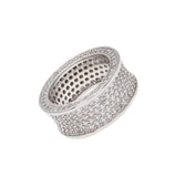 Concave Full CZ Ring