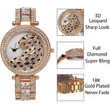 Leopard Diamond CZ Watch