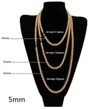Iced Out Rhinestones Tennis Necklace