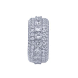 925 Sterling Silver Full Diamond CZ Ring