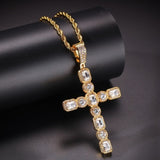 Diamond CZ Cross Necklace