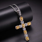 Diamond CZ Cross Necklace
