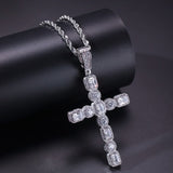 Diamond CZ Cross Necklace