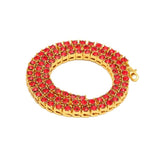 Colorful Rhinestones Tennis Chain Necklace
