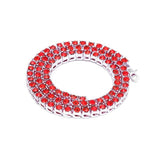 Colorful Rhinestones Tennis Chain Necklace