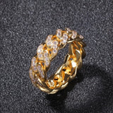 Cuban Link CZ Rings