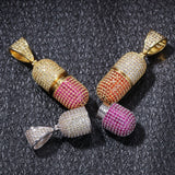 CapsulePendant Diamond CZ Necklace