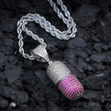 CapsulePendant Diamond CZ Necklace