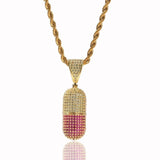 CapsulePendant Diamond CZ Necklace