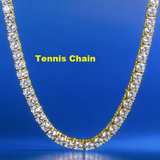 Bubble Letters CZ Necklace (GOLD)